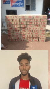 सहरसा में 518 लीटर विदेशी शराब बरामद, झारखंड का तस्कर गिरफ्तार