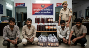 सहरसा में बड़ी कार्रवाई: 32 लीटर कोरेक्स के साथ 3 तस्कर गिरफ्तार