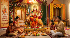 नवरात्रि के चौथे दिन मां कुष्मांडा की पूजा: ज्ञान और बुद्धि की देवी