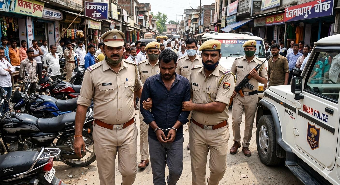 बैजनाथपुर गोलीकांड का खुलासा, सहरसा पुलिस ने मुख्य आरोपी को किया गिरफ्तार