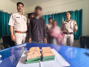 पटोरी स्टेशन के पास बड़ी कार्रवाई: 6 लाख की हेरोइन के साथ महिला समेत दो गिरफ्तार