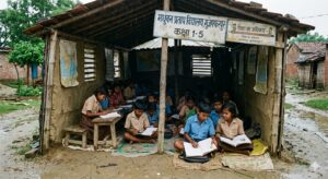 झोपड़ी में पढ़ाई को मजबूर बच्चे: मुजफ्फरपुर के मधुबन प्रताप स्कूल की बदहाल हकीकत