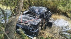 नालंदा में भीषण सड़क हादसा: स्कॉर्पियो 20 फीट गड्ढे में गिरी, दो छात्रों की मौत, तीन गंभीर