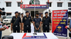 सहरसा पुलिस को मिली बड़ी कामयाबी: 25 हजार का इनामी कुख्यात अपराधी बादल साह उर्फ ‘बॉस’ गिरफ्तार