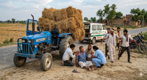 भूसा लेकर जा रहे ट्रैक्टर चालक पर दबंगों का हमला, गंभीर हालत में मायागंज अस्पताल रेफर