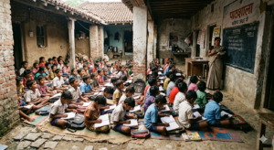 दालान में सिमटी पाठशाला, 82 बच्चों का भविष्य अधर में