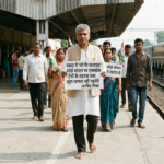 नवादा में ‘नंगे पैर सत्याग्रह’: ओड़ो स्टेशन पर एक्सप्रेस ट्रेनों के ठहराव तक जूता-चप्पल नहीं पहनेंगे अरविंद मिश्रा