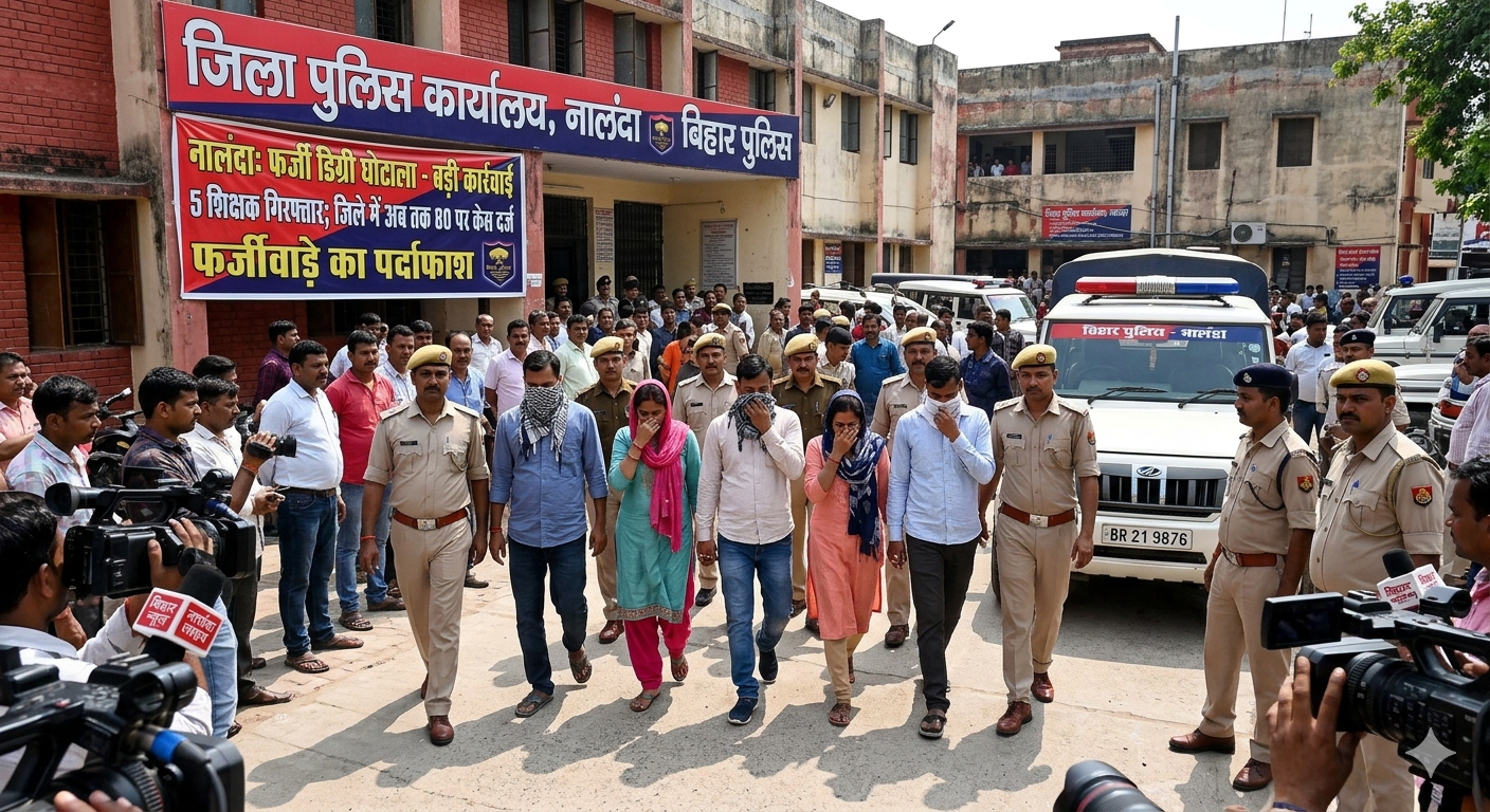 नालंदा में फर्जी डिग्री का बड़ा खुलासा, 5 शिक्षकों पर केस दर्ज; जिले में अब तक 80 पर कार्रवाई