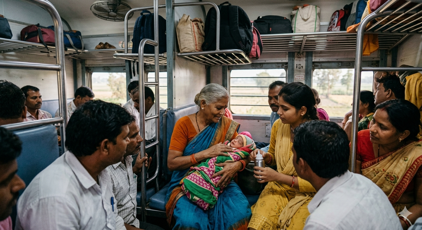 पटना-गया पैसेंजर ट्रेन में मिली 10 दिन की नवजात बच्ची, यात्रियों की इंसानियत से बची मासूम की जान