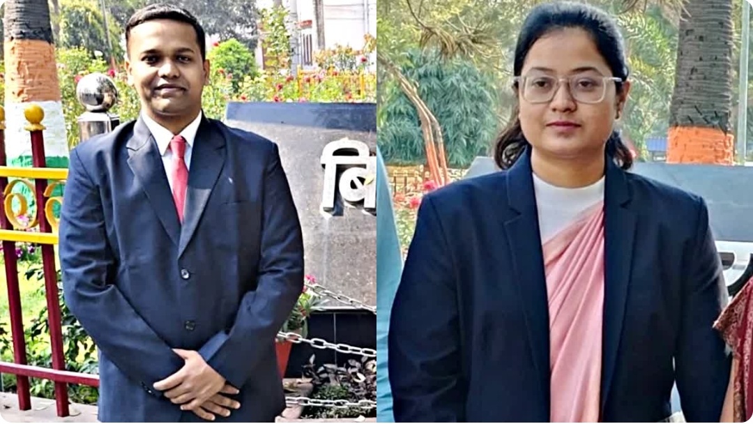 BPSC 70वीं परीक्षा में समस्तीपुर के अभिषेक और स्वाति का कमाल, शिवाजीनगर के दो होनहार बने अफसर