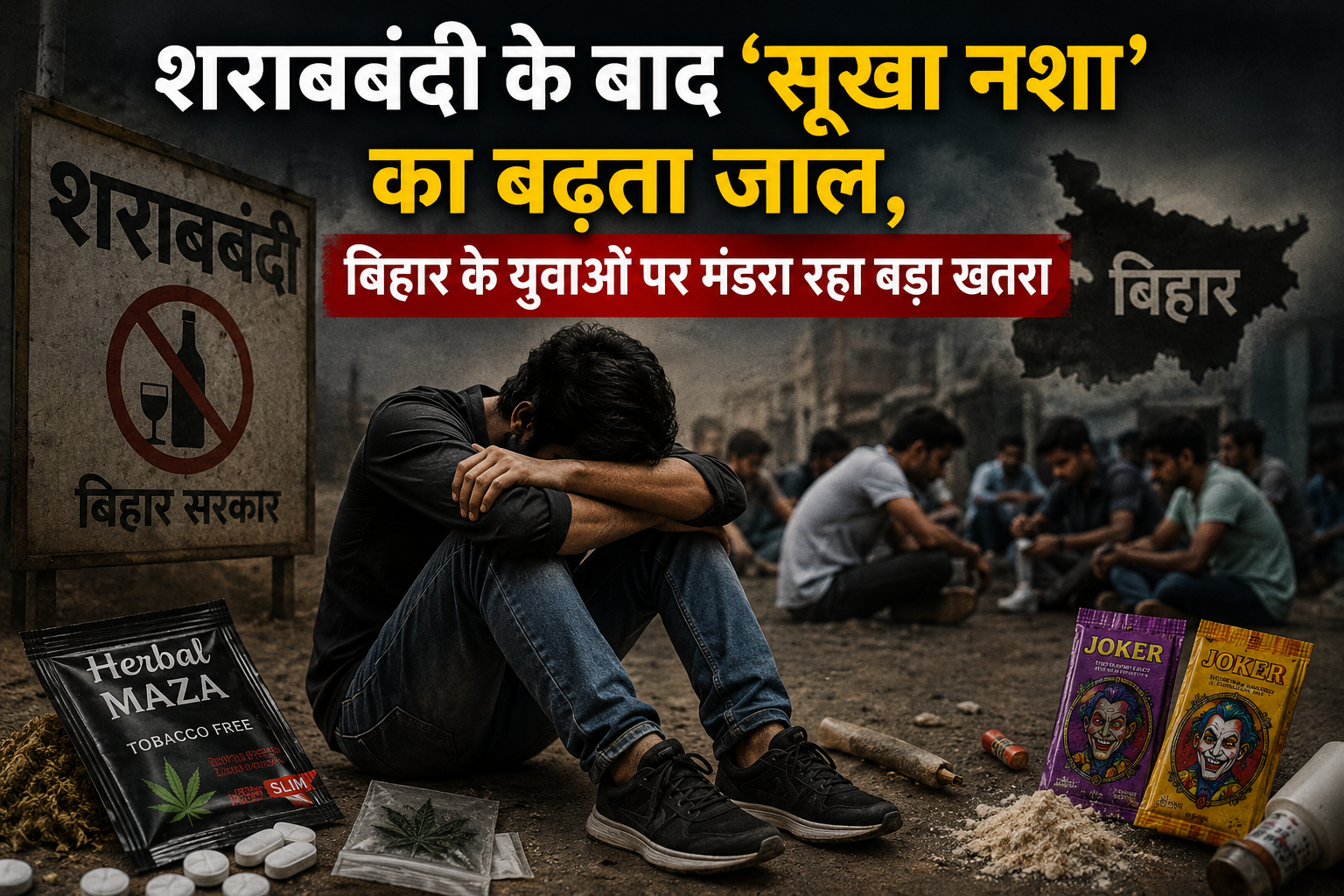 शराबबंदी के बाद ‘सूखा नशा’ का बढ़ता जाल, बिहार के युवाओं पर मंडरा रहा बड़ा खतरा