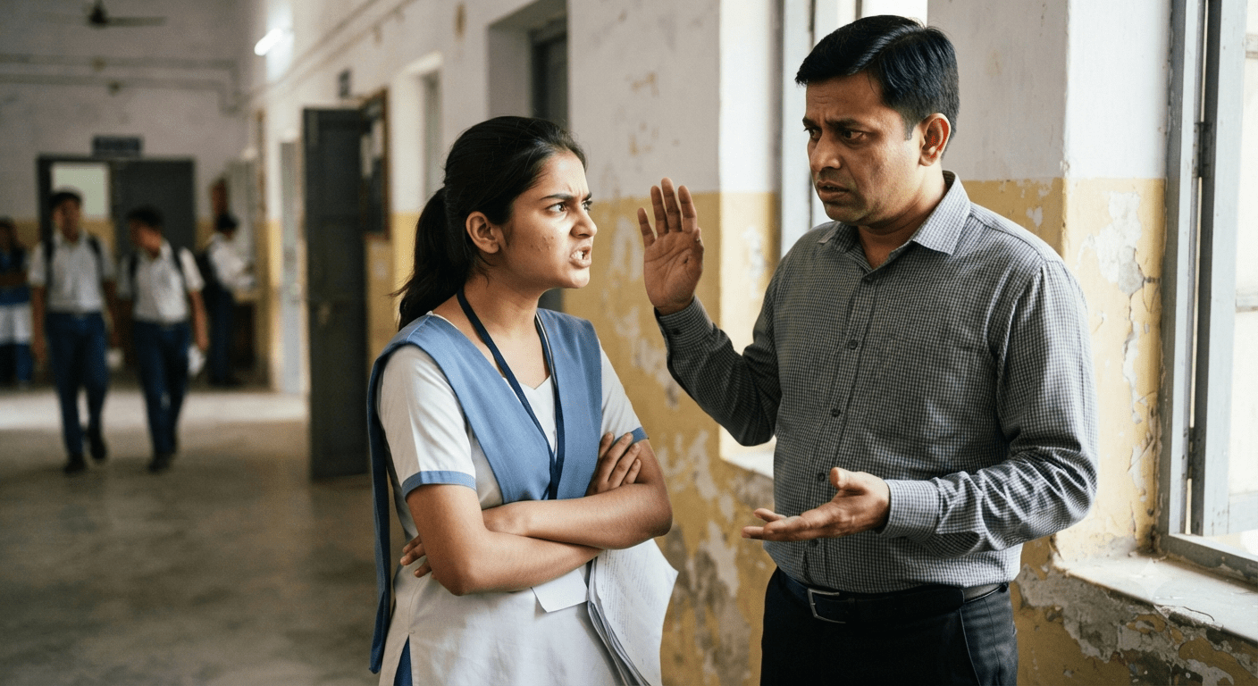 इंटर कॉलेज में शिक्षक पर छात्रा ने लगाए गंभीर आरोप, बोले ‘गले लगाओ, नहीं तो फेल कर दूंगा’