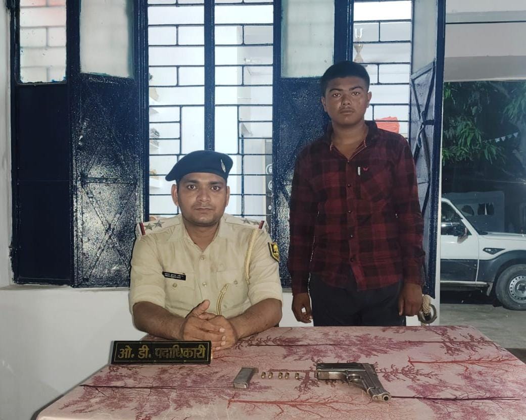 भागलपुर में वाहन जांच के दौरान बड़ी सफलता: लोडेड पिस्टल, पांच जिंदा कारतूस और बाइक के साथ युवक गिरफ्तार
