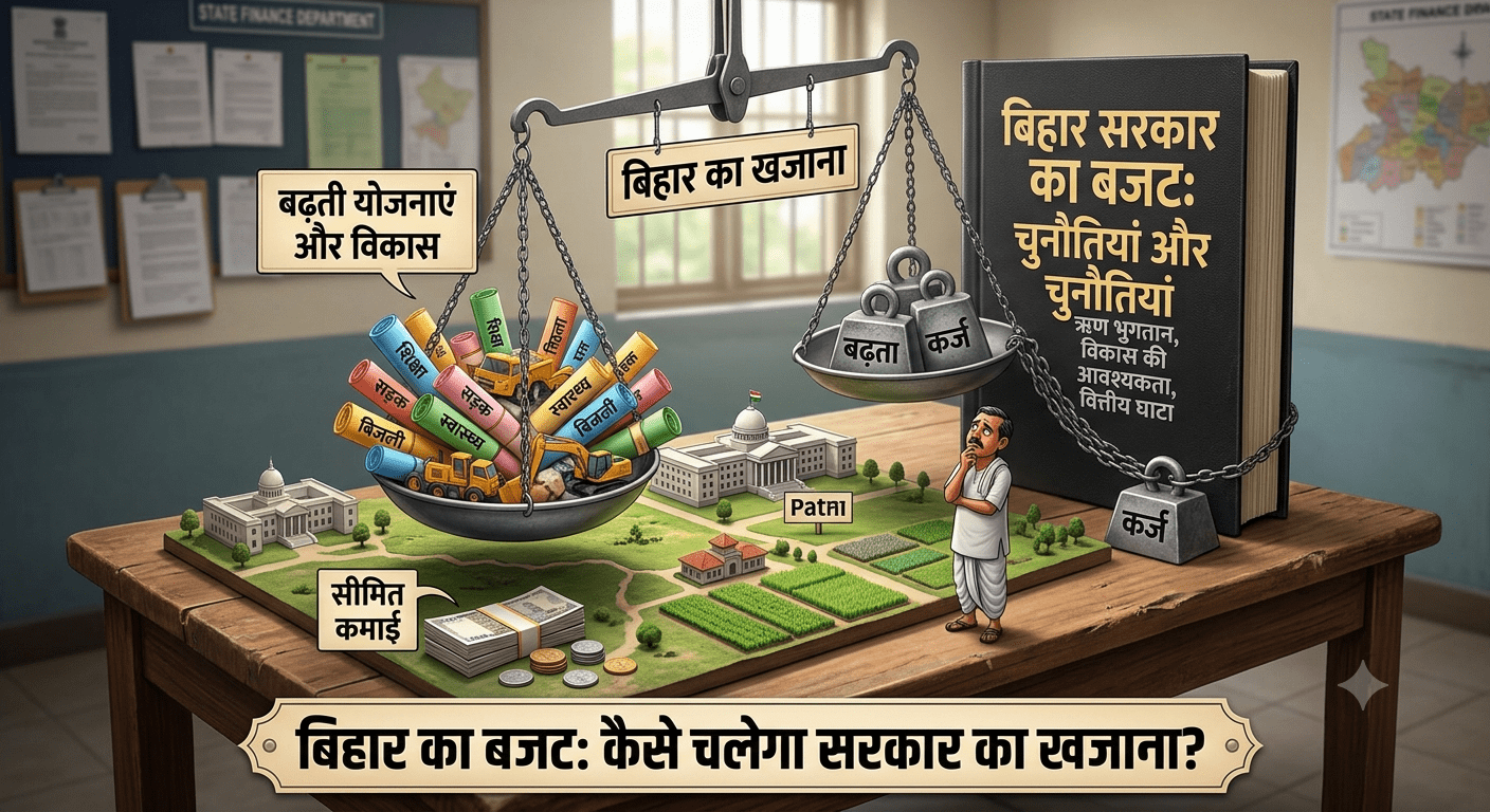 बिहार का बजट: बढ़ती योजनाएं, सीमित कमाई और बढ़ता कर्ज… आखिर कैसे चलेगा सरकार का खजाना?