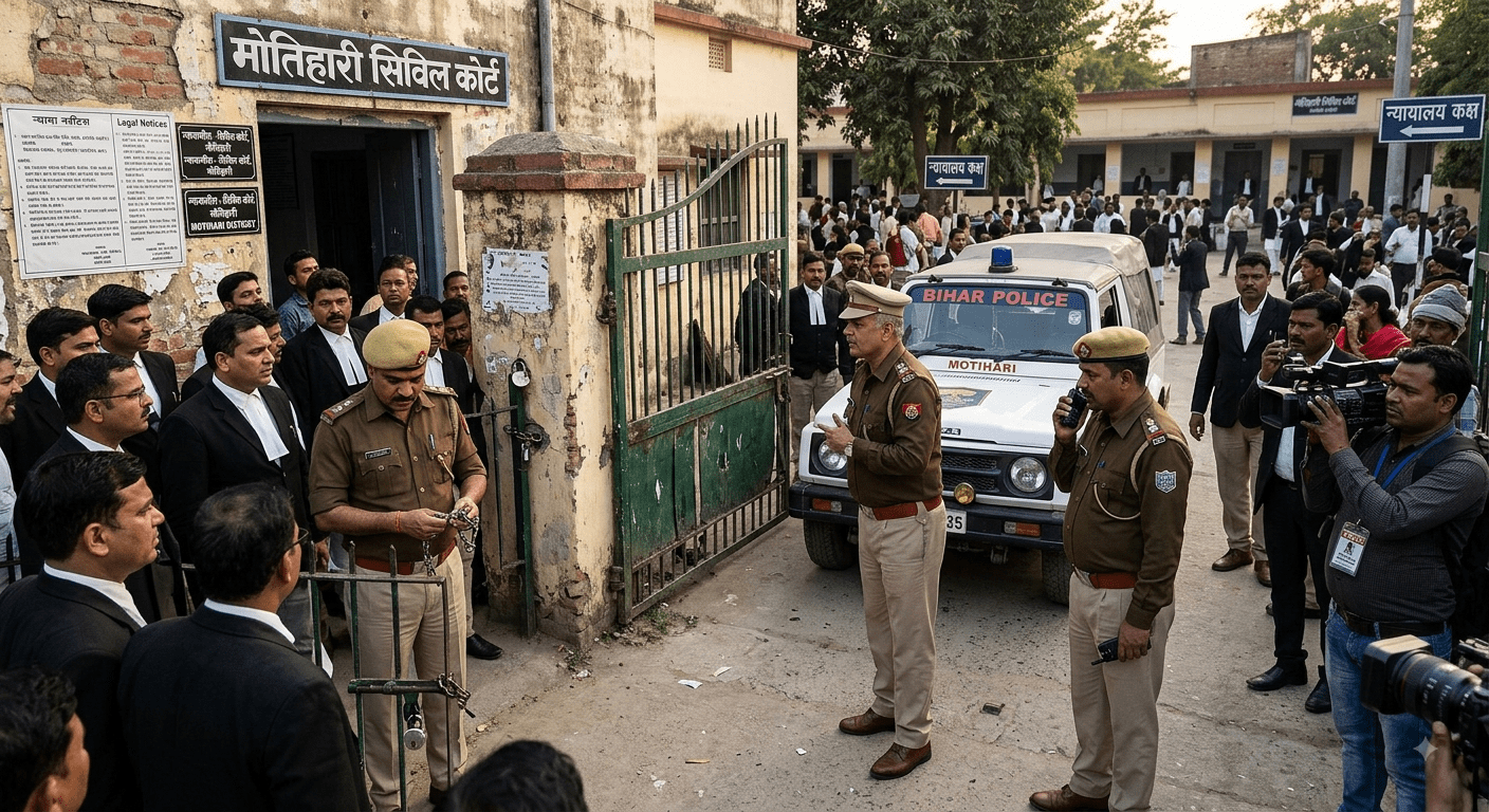 जमानत खारिज होने के बाद मोतिहारी सिविल कोर्ट से तीन भाई फरार, सुरक्षा व्यवस्था पर उठे सवाल