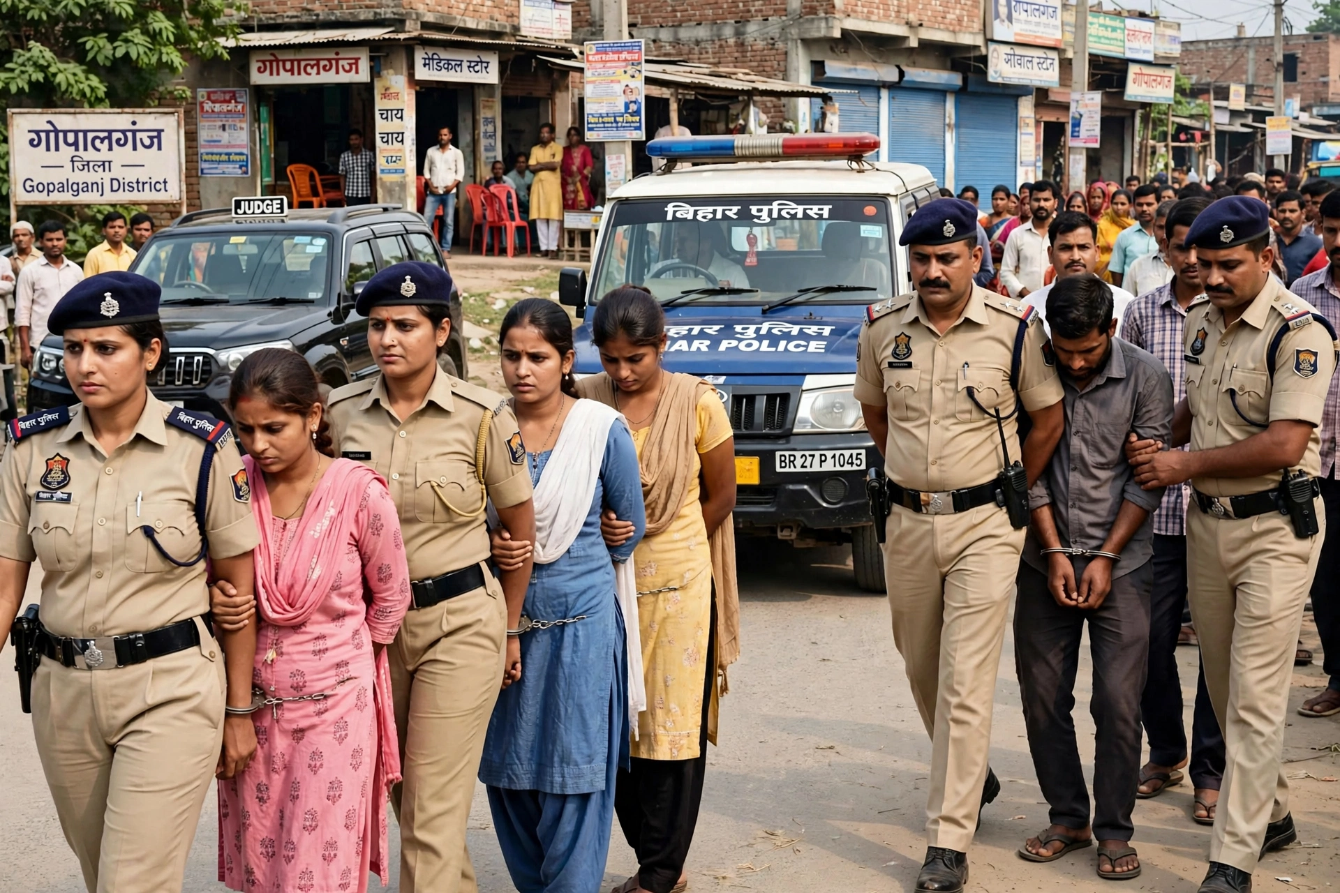 गोपालगंज में बड़ा बवाल: जज का वाहन रोकने वाले 5 गिरफ्तार, तीन महिलाओं समेत सभी शिकंजे में