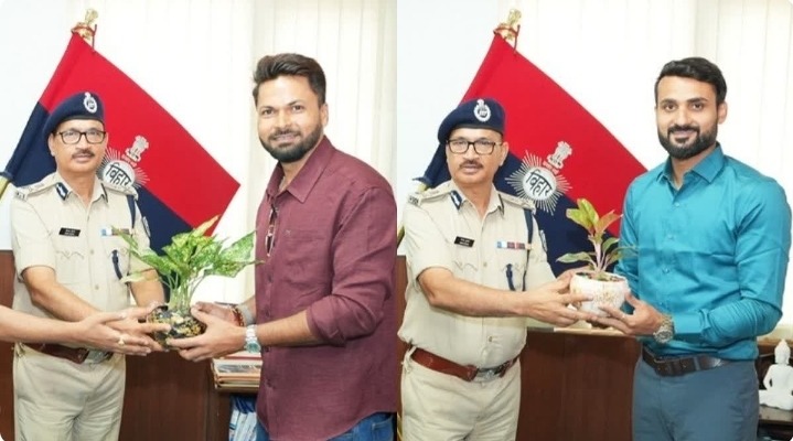 क्रिकेट के मैदान से बिहार पुलिस तक: मुकेश कुमार और आकाश दीप बने डीएसपी, DGP ने किया स्वागत