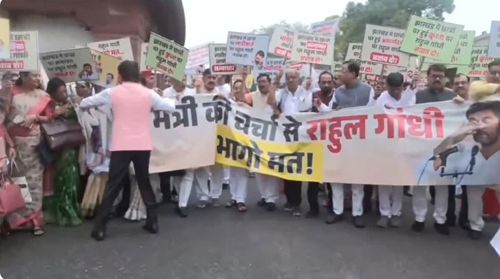 संसद में गतिरोध के बीच NDA का मार्च, राहुल गांधी से जवाब की मांग; अमित शाह देंगे चर्चा पर जवाब