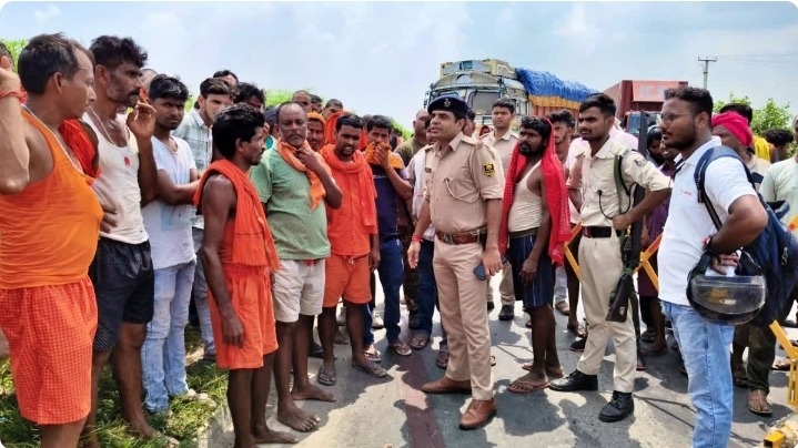 बख्तियारपुर-पटना हाईवे पर भीषण सड़क हादसा, दो कांवड़ियों की मौत