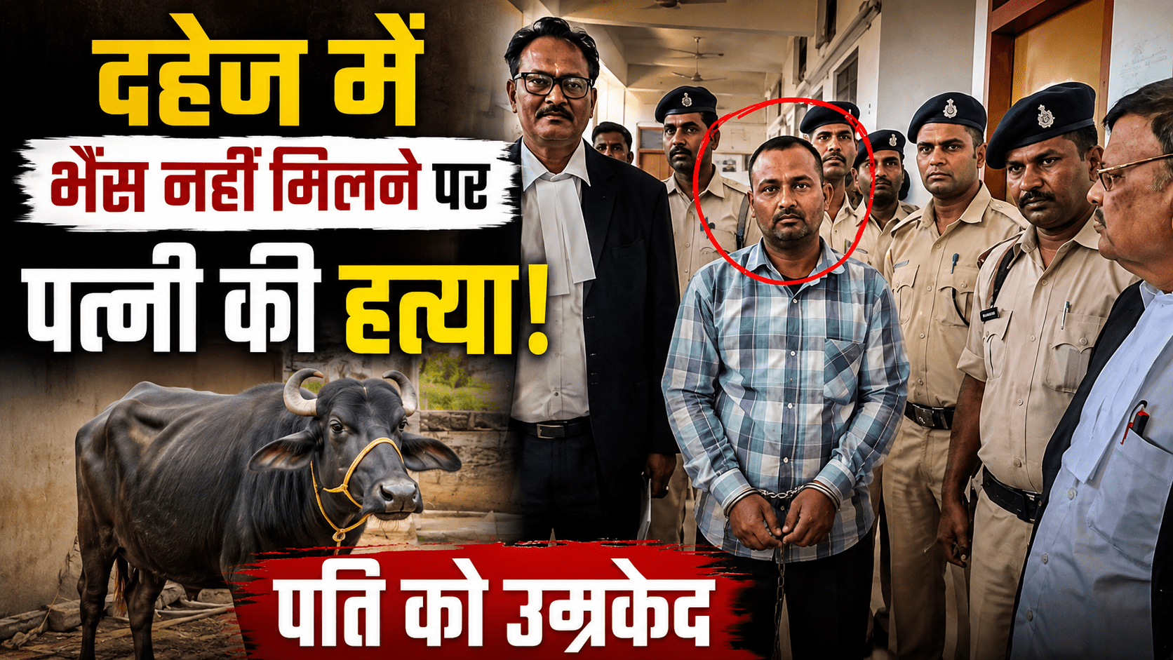 दहेज में भैंस नहीं मिलने पर पत्नी की हत्या, पति को उम्रकैद; कोर्ट ने बच्चों के लिए भी दिया बड़ा आदेश