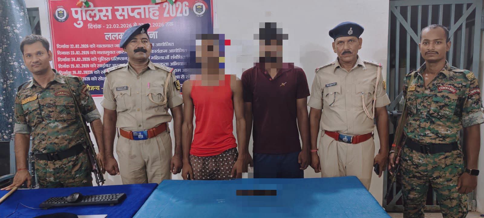 भागलपुर में हथियार के साथ फोटो वायरल होने पर पुलिस की कार्रवाई, दो आरोपी गिरफ्तार; देसी कट्टा बरामद