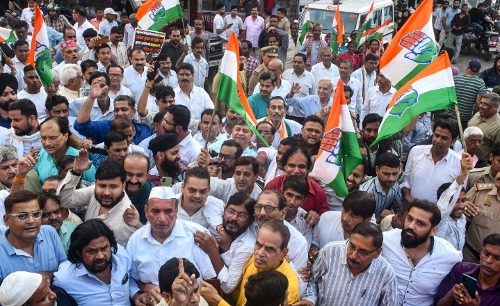 CEC ज्ञानेश कुमार के इस्तीफे की मांग को लेकर कांग्रेस का देशभर में प्रदर्शन