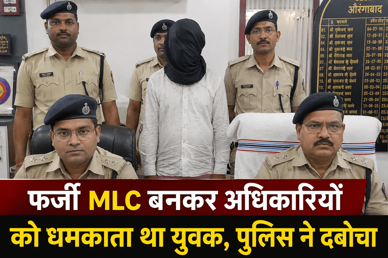 फर्जी MLC बनकर अधिकारियों को धमकाता था युवक, पुलिस ने दबोचा