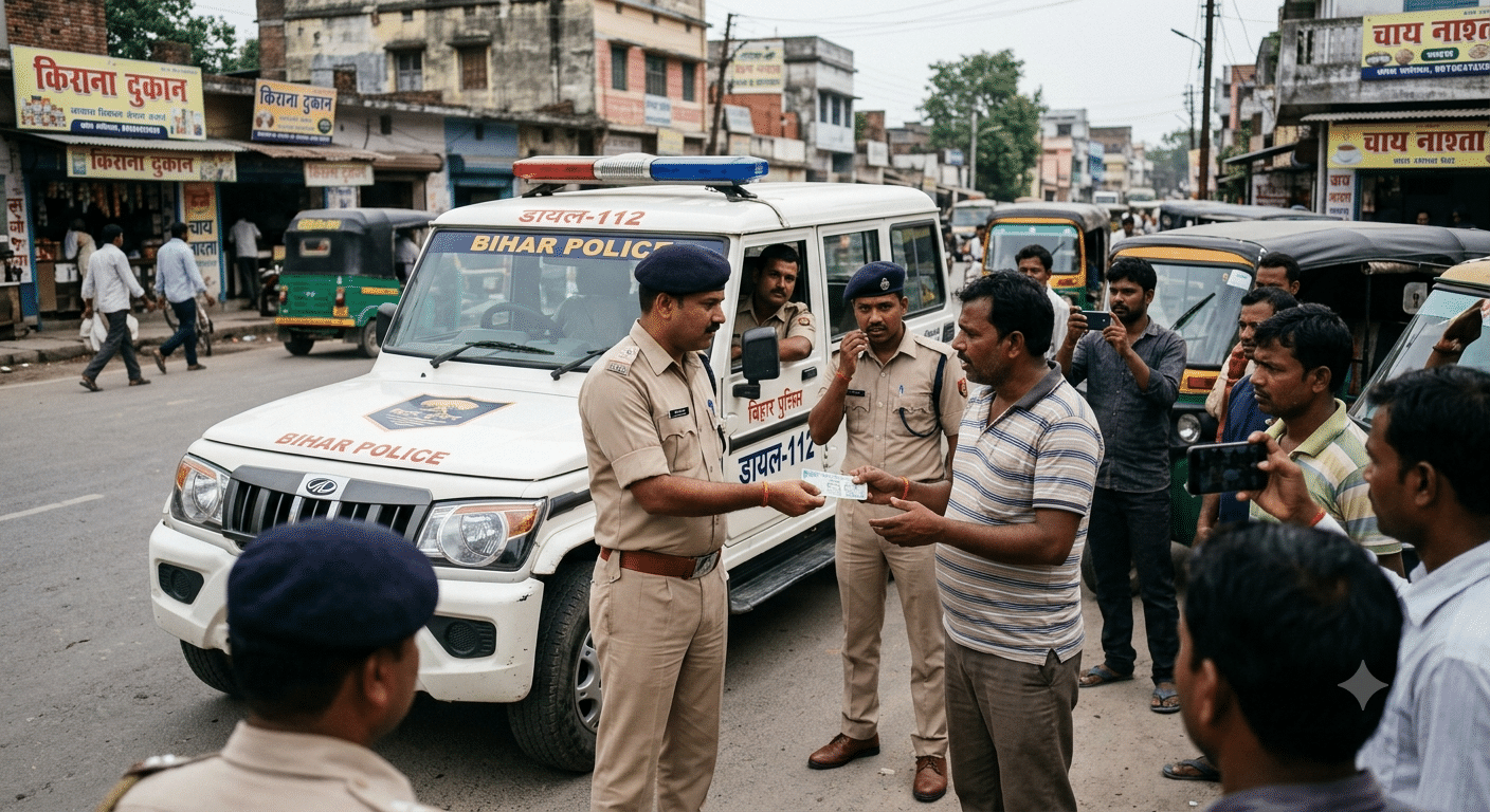 कटिहार में डायल-112 टीम पर 50 रुपये लेने का आरोप, दो पुलिसकर्मी निलंबित, चालक पर भी कार्रवाई