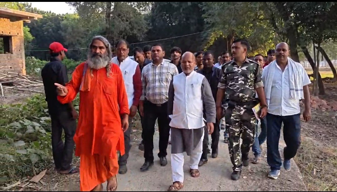 सहरसा में संतमत सत्संग महाधिवेशन की तैयारियां तेज, जायजा लेने पहुंचे आपदा मंत्री रत्नेश सादा